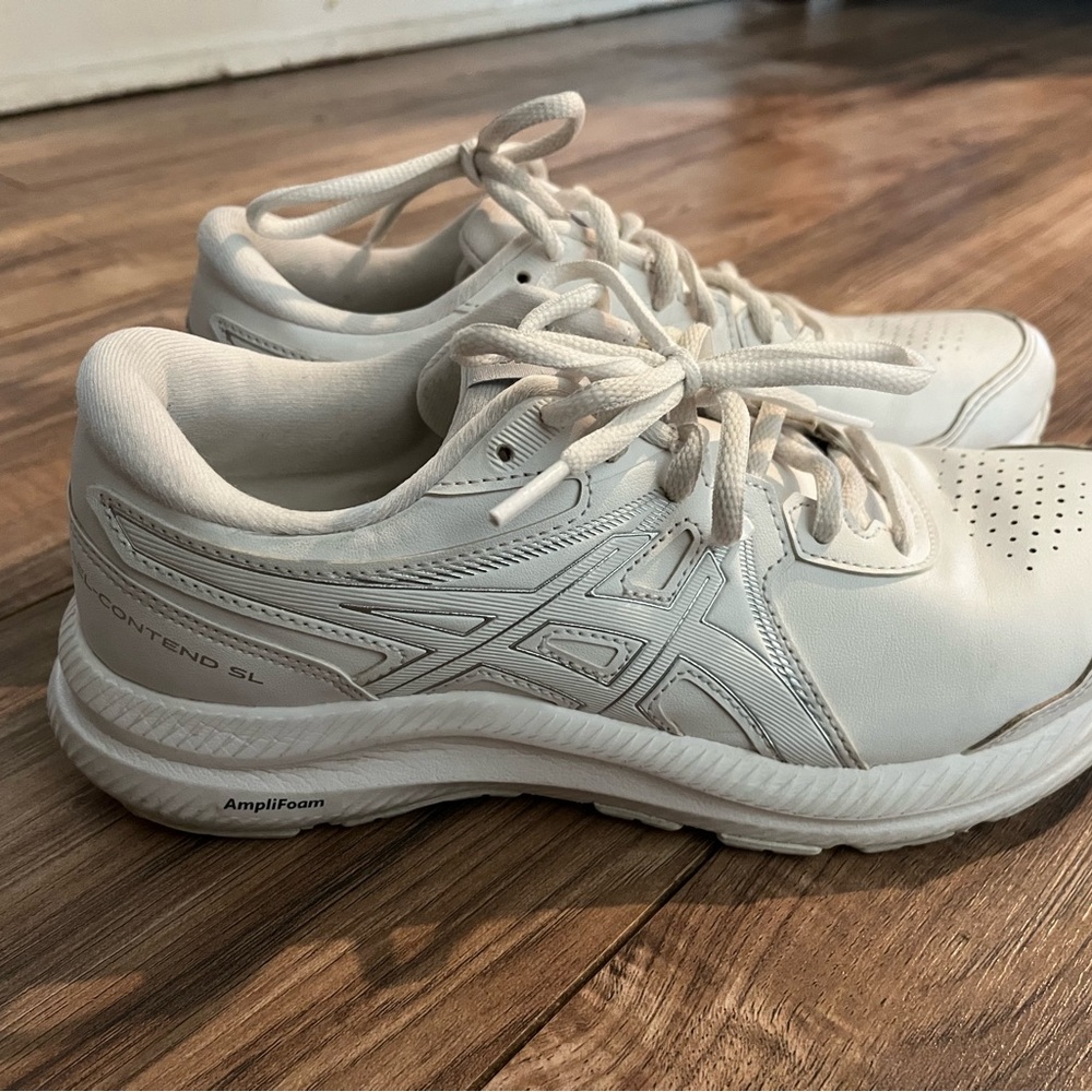 ASICS Women's Cream Athletic Shoes